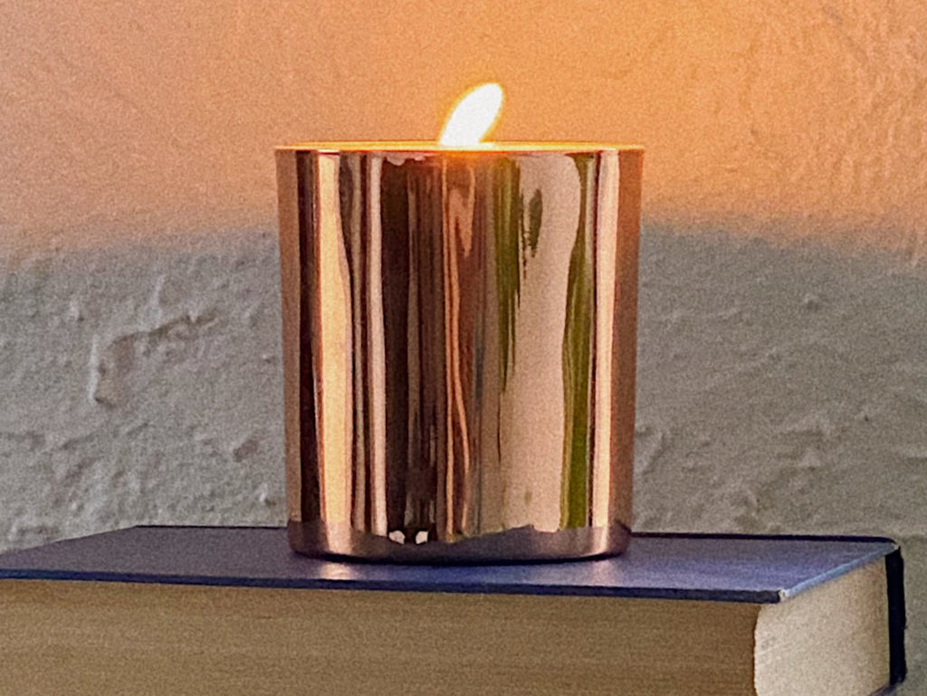 Mommabird Candles, Copper Glass Vessel